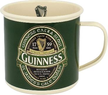 Retro Enamel Mug with Guinness Logo